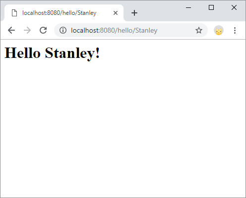 hello Stanley webpage
