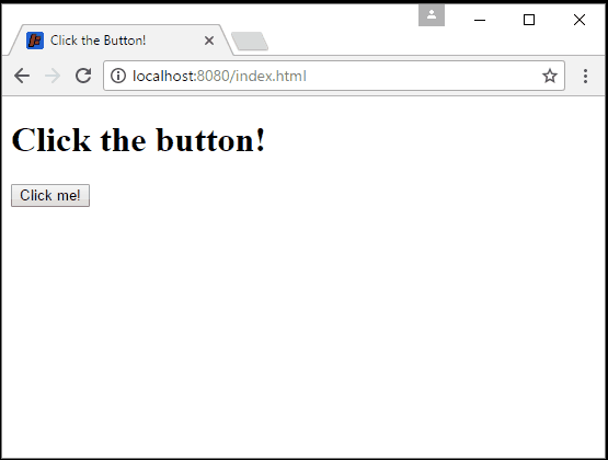 button clicking web app