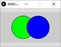 green and blue circles
