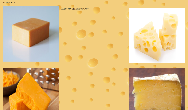 website showing pictures of cheese