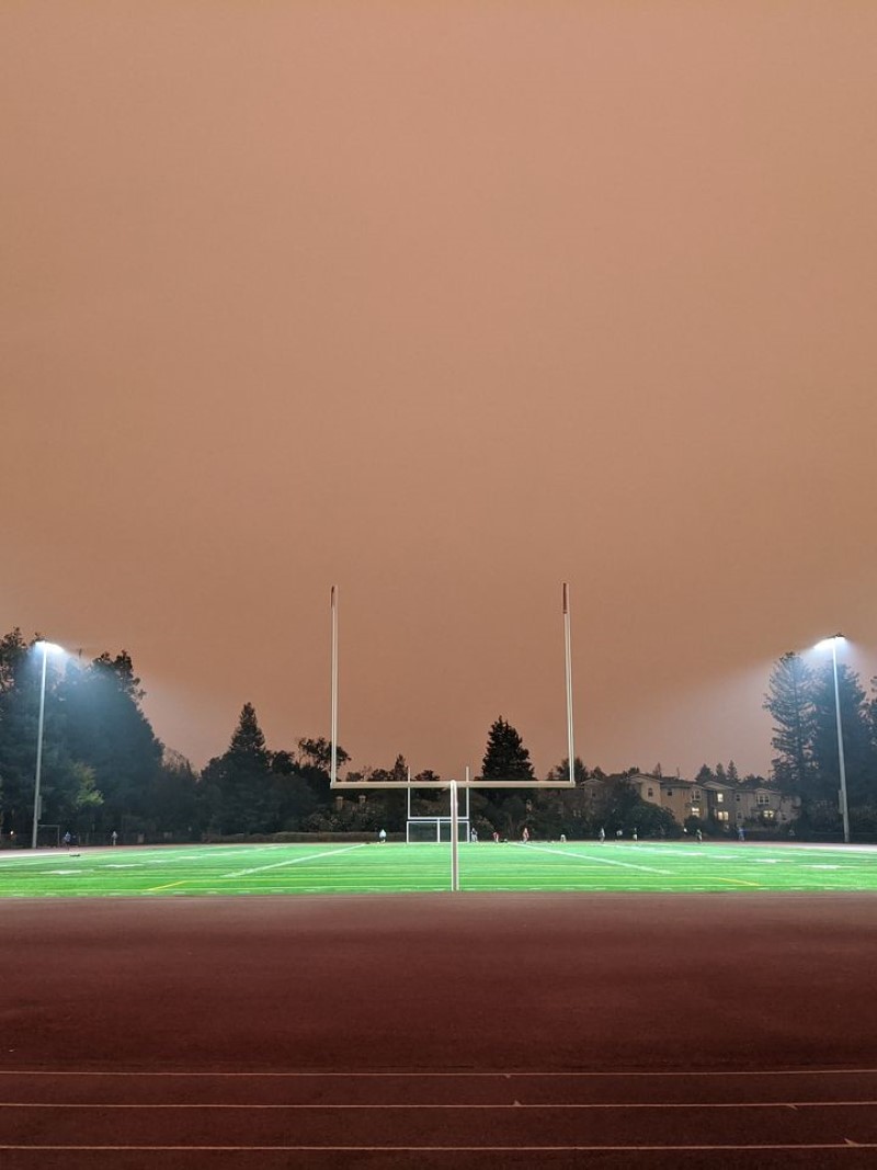 daytime during the wildfires