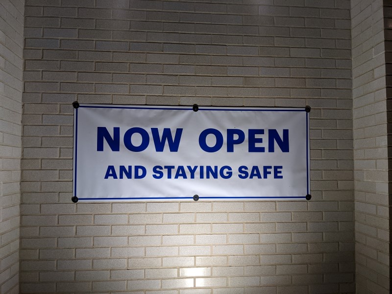 now open and staying safe