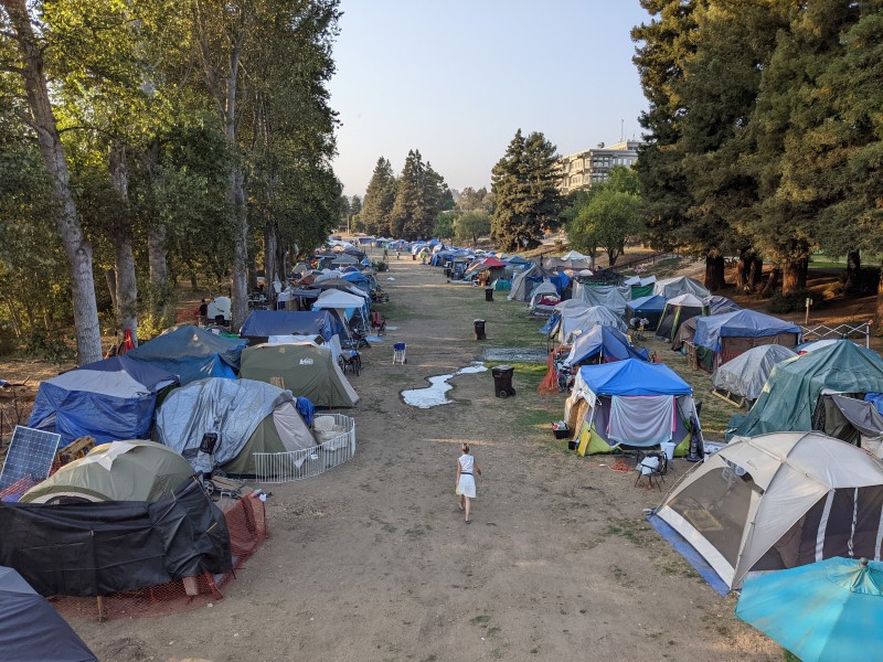 homeless camp