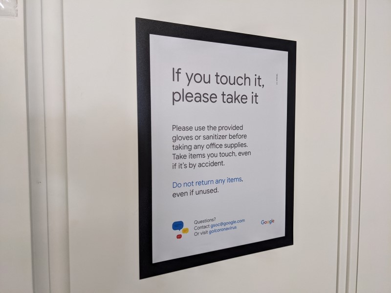if you touch it, please take it