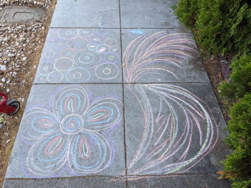 sidewalk art
