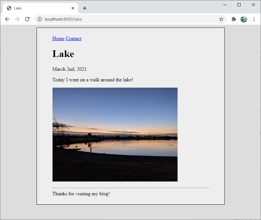 lake blog post