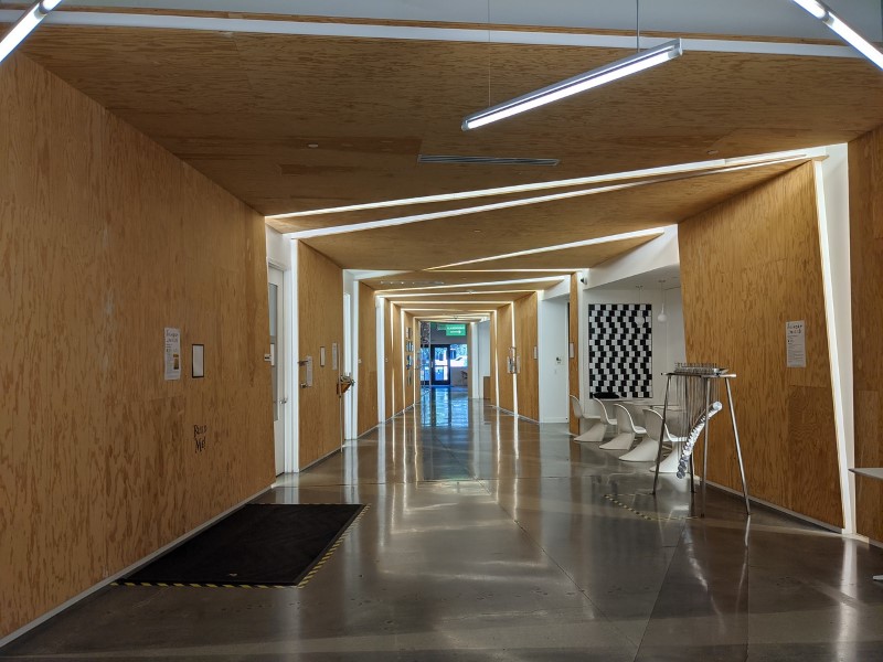 hallway inside a Google building