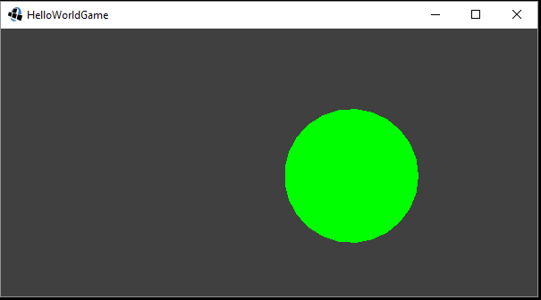 bouncing green circle
