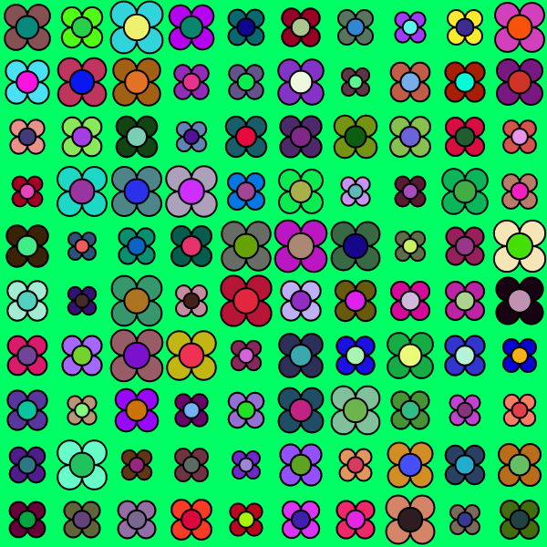 flower grid