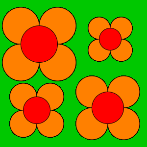 four flowers