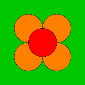 centered flower