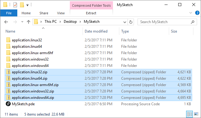 zip files