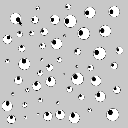 eyes following mouse